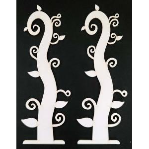 Joggles White Chipboard Embellishments - Standing Vine #2 [74408]