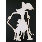 Joggles White Chipboard Embellishments - Wayang #3 [74411]