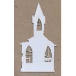 Joggles White Chipboard Embellishments - Wonky House #1 [57198]