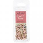 John Bead Sweet & Petite Charms - Cross Pink [40464-59] - ON SALE!