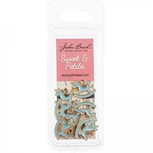 John Bead Sweet & Petite Charms - Rocking Horse Light Blue [40464-28]