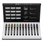 Karin Realbrush Markers - Set Of 12 Metallic [32C1] - ON SALE!