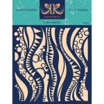 Katkin Krafts 7" x 7" Stencil - Ocean Textures [KKST016]