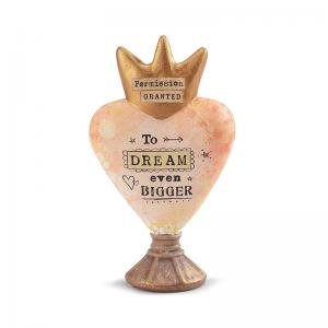 Kelly Rae Roberts Permission Granted To Dream Heart Sculpture [466]