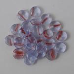 6mm Lentil Beads - Lt Sapphire/Maroon [LK091]