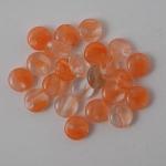 6mm Lentil Beads - Peach/Crystal [LK217]