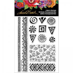 Laurel Burch Clear Stamp Set - Icons [SSCL107]
