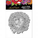Laurel Burch Cling Stamp - Wreath Mare [LBCW012]