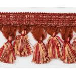 Lauren Brooks Ribbon Tassel Trim by the Half Yard - [LB5694RDM] Red Multi