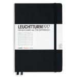 Leuchtturm 1917 Notebook A5 Hardcover - Black, Ruled [300612]