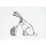 Ligarti Postcards - Hare & Hedgehog - ON SALE!