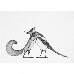 Ligarti Postcards - Squirrel & Magpie