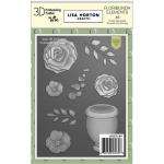 Lisa Horton 3D Embossing Folder & Die Combo - Floribunda Elements [LHCEF184] - ON SALE!