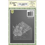 Lisa Horton 3D Embossing Folder & Die Combo - Floribunda Petal Envelope [LHCEF186] - ON SALE!