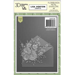 Lisa Horton 3D Embossing Folder & Die Combo - Floribunda Petal Envelope [LHCEF186]