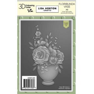 Lisa Horton 3D Embossing Folder & Die Combo - Floribunda Vase [LHCEF183]