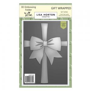 Lisa Horton 3D Embossing Folder & Die Combo - Gift Wrapped [LHCEF100]