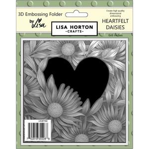 Lisa Horton 3D Embossing Folder & Die Combo - Heartfelt Daisies [LHCEF032]