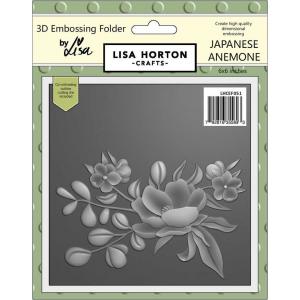 Lisa Horton 3D Embossing Folder & Die Combo - Japanese Anemone [LHCEF051]