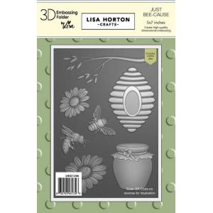 Lisa Horton 3D Embossing Folder & Die Combo - Just Bee-cause [LHCEF206]