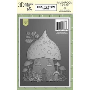 Lisa Horton 3D Embossing Folder & Die Combo - Mushroom House [LHCEF208]