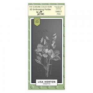 Lisa Horton 3D Embossing Folder & Die Combo - Sweet Pea [LHCEF056]