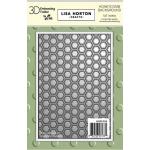 Lisa Horton 3D Embossing Folder - Honeycomb Background [LHCEF205] - ON SALE!