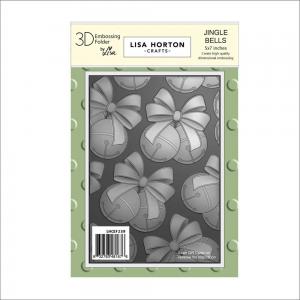 Lisa Horton 3D Embossing Folder - Jingle Bells [LHCEF239]