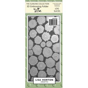 Lisa Horton 3D Embossing Folder - Log Slices [LHCEF061]