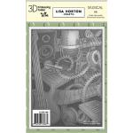 Lisa Horton 3D Embossing Folder - Musical [LHCEF200] - ON SALE!
