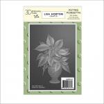 Lisa Horton 3D Embossing Folder - Potted Poinsettia [LHCEF242] - ON SALE!
