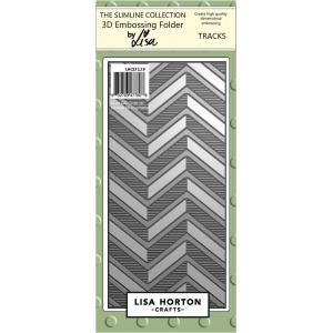 Lisa Horton 3D Embossing Folder - Tracks [LHCEF129]