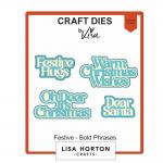 Lisa Horton Craft Dies - Festive Bold Phrases [LHCCD199]