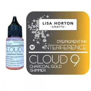 Lisa Horton Crafts Cloud 9 Interference Reinker - Charcoal Gold Shimmer [LHCIP131]