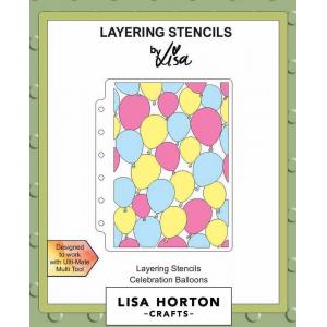 Lisa Horton Layering Stencils - Celebration Balloons [LHCAS149]