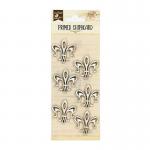 Little Birdie Primed Chipboard - Fleur-De-Lis [CR29959]
