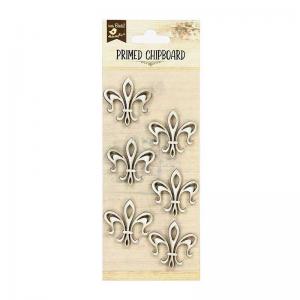 Little Birdie Primed Chipboard - Fleur-De-Lis [CR29959]