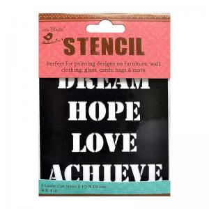 Little Birdie Stencil 4" x 4" - Dream & Achieve [CR83460]