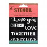 Little Birdie Stencil 4" x 4" - Sweet Love [CR83458]