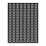 Little Birdie Stencil 7" x 10" - Spaced Chevron [CR64149]