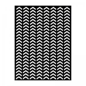 Little Birdie Stencil 7" x 10" - Spaced Chevron [CR64149]