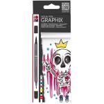 Marabu Graphix Aqua Pens - King of Bubblegum Set of 6