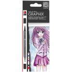 Marabu Graphix Aqua Pens - Make Manga Set of 6