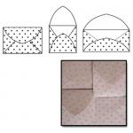 Maya Road Kraft Envelopes - [K2260] Slate Polka Dots