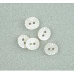 Mother of Pearl Buttons - MOP1167, Size 18, White