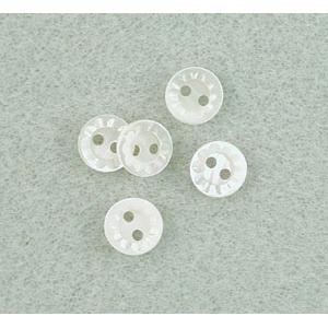 Mother of Pearl Buttons - MOP1404, Size 12, White