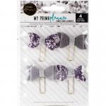 My Prima Planner Decorative Clips - Silver Violet [593711]