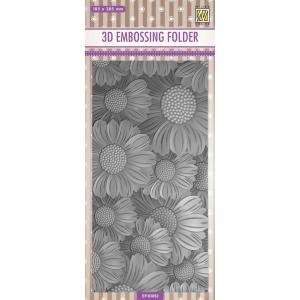 Nellie's Choice 3D Embossing Folder - Marygolds [EF3D052]