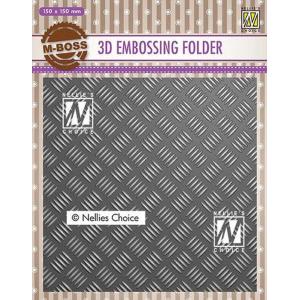 Nellie's Choice 3D Embossing Folder - Stripe Pattern 1 [EF3D024]