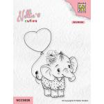 Nellie's Choice Clear Stamp - Elephant With Heart [NCCS026]